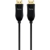 PremiumCord Optický DisplayPort 1.3/1.4 přípojný kabel M/M, zlacené konekt. 10m