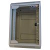 LEXI-Net 10" nástěnný rozvaděč 9U 310x260, skleněné dveře, svařovaný, šedý