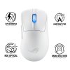 ASUS myš ROG Keris II Ace, bezdrátová herní myš, bílá
