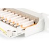 Digitus CAT 6 patch panel, stíněný, 24 portů RJ45, 8P8C, LSA, 1U, montáž do stojanu, šedá, 482x44x109 mm