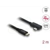 Delock Koaxiální kabel USB 40 Gbps pravoúhlý levý / pravý USB PD 3.1 240 W 2 m