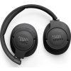 JBL Tune 720BT Black bezdrátová sluchátka přes uši, Bluetooth 5.3, až 76 hodin a rychlé dobití, černá