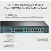 TP-Link ER8411 OMADA VPN router (2xSFP+(1xWAN,1xWAN/LAN),1xSFP WAN/LAN,8xGbELAN/WAN,1xConsole,2xUSB3.0)