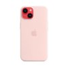 Apple iPhone 14 Silicone Case with MagSafe-Chalk Pink
