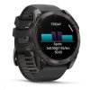 Garmin fenix® 8 AMOLED Sapphire - 51 mm - Carbon Gray DLC Titanium with Black | Pebble Gray Silicone Band, EU