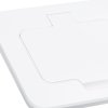 Solight vestavná podlahová zásuvka, IP55, matná bílá, obdélníkové víčko