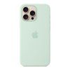 iPhone 16 Pro Max Silicone Case with MagSafe - Akvamarínová