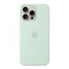 iPhone 16 Pro Max Silicone Case with MagSafe - Akvamarínová