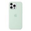 iPhone 16 Pro Max Silicone Case with MagSafe - Akvamarínová