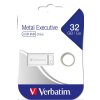 VERBATIM Flash Disk 32GB Metal Executive, USB 2.0, stříbná