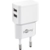 Adaptér 230V na 2x USB max.2,4A, bílý