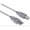 Kabel PremiumCord USB 2.0 A-B pro tiskárny 1m, šedý