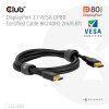 Club3D Kabel DisplayPort 2.1 na DisplayPort 2.1, VESA DP80, 8K240Hz/10K60Hz (M/M), 2m, černá