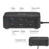 Club3D Dokovací stanice USB-C 12v1, 2xHDMI, 2xDP, 2xUSB-C, 1xUSB-C PD, 3xUSB, 1xRJ45, 1x3.5mm, černá