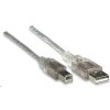 MANHATTAN Kabel USB 2.0 A-B propojovací 5m (stříbrný)