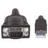 MANHATTAN Převodník z USB na sériový port (USB AM/DB9M, RS232), Polybag