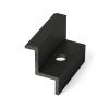 Úchyt panelu krajní černý, pro panel 35 mm