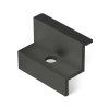 Úchyt panelu krajní černý, pro panel 35 mm