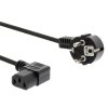 Kabel síťový 230V k počítači 5 m IEC konektor do úhlu 90°