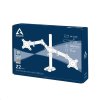 ARCTIC stolní držák Z2 (Gen3) pro 2x LCD do 34", nosnost 2x15kg, 4x USB HUB, černý (black)