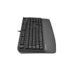A4tech FK20, multimediální kancelářská klávesnice, CZ/US, USB, šedá