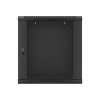 LANBERG Nástěnná jednodílná skříň 19”, 12U/600x450, (v rozloženém stavu), V2, černá (RAL9004)