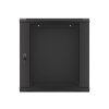 LANBERG Nástěnná jednodílná skříň 19”, 12U/600x450, (v rozloženém stavu), V2, černá (RAL9004)