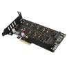 AXAGON PCEM2-DC, PCIe x4 - M.2 NVMe M-key + SATA B-key slot adaptér, chladič, LP