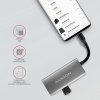 AXAGON HMC-4G2, USB 3.2 Gen 2 10 Gb/s hub, porty 2x USB-A, 2x USB-C, kabel USB-C 13cm