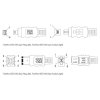 Kabel PremiumCord Firewire 1394 6pin-6pin M/M 2m, černý