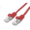 C-TECH Kabel patchcord Cat6, UTP, červený, 0,5m