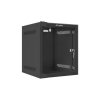 LANBERG RACKOVÁ SKŘÍŇ 10" PRO MONTÁŽ NA STĚNU 6U/280X310 (v rozloženém stavu) S PROSKLENÝMI DVEŘMI ČERNÁ