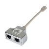 PremiumCord Modulární RJ45 distributor 2 porty 10/100Base T