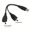PREMIUMCORD Nabíjecí kabel USB 2.0, 15cm, černá