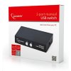 GEMBIRD Datový přepínač USB 2:1 manuální (switch)
