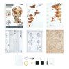 Hračka Robotime 3D dřevěné mechanické puzzle Svítící glóbus
