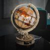 Hračka Robotime 3D dřevěné mechanické puzzle Svítící glóbus