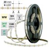 MCLED Pásek LED SMD2216 WW, 300LED/m, 18W/m, 1440lm/m, IP20, DC 24V, 8mm, 5m