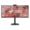 AOC MT VA 34" CU34E4CW - VA panel, 3440x1440, 120Hz, HDMI, DP, USB-C