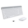 PROMO set Logitech slim Wireless MK470 - white, US