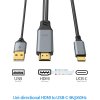 Kabel HDMI2.0 na USB-C pro monitory s USB-C konektorem, 4K@60Hz,1080p Aluminium 2m