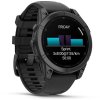 Garmin fenix® E – 47 mm, AMOLED, Slate grey steel / Černý silikonový řemínek, EU