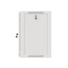 Nástěnný rack 19'' 12U 600X450mm šedý flat pack