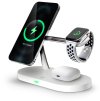 CONNECT IT MultiCharge 5 v 1 MagSafe Wireless Fast Charge bezdrátová nabíječka, BÍLÁ