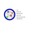 DATACOM F/FTP drát CAT6A Eca LSOH  100m, modrý