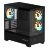GIGABYTE case GB-C201P, Mid tower, 2xUSB 3.0, 3x 120mm ARGB Fan, černá