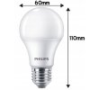 LED žárovka E27 PHILIPS 10W 1055lm Neutrální barva 4000K LEDBulb A60