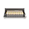 Digitus Desktop CAT 6 Patch Panel, stíněný Class E, 8-port RJ45, 8P8C, LSA, černý, 482x44x109