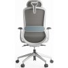 Ergonomická kancelářská židle BESSEL šedý plast, modrá
