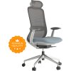 Ergonomická kancelářská židle BESSEL šedý plast, modrá